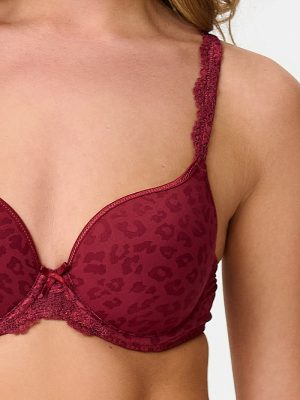 Lingadore Daily T-Shirt Bra- Ruby Wine Jacquard