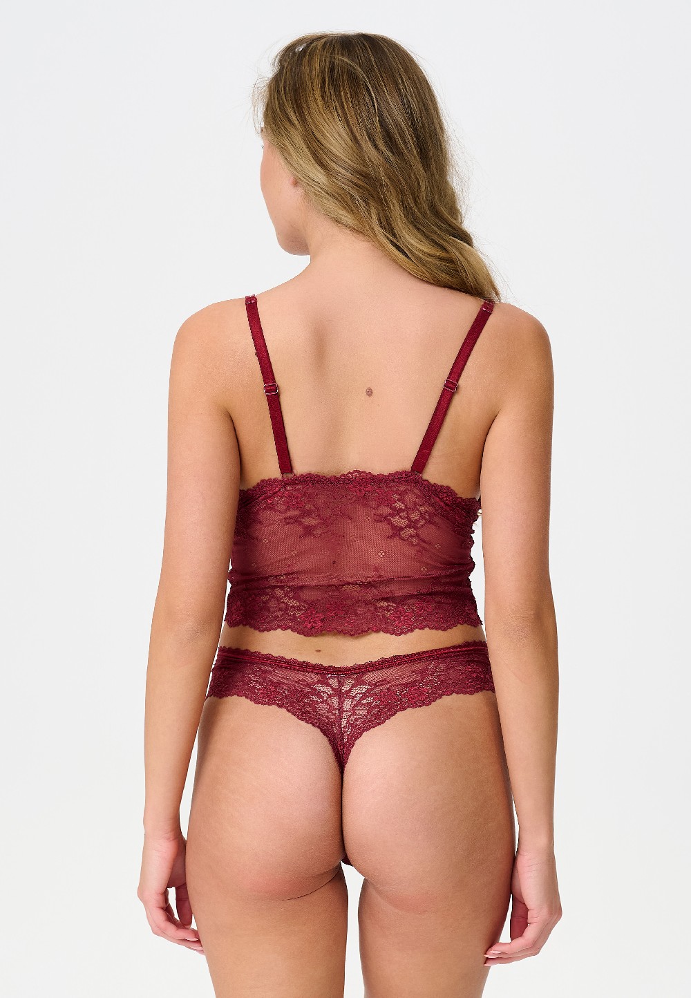 Lingadore Daily String- Ruby Wine Jacquard - Image 2